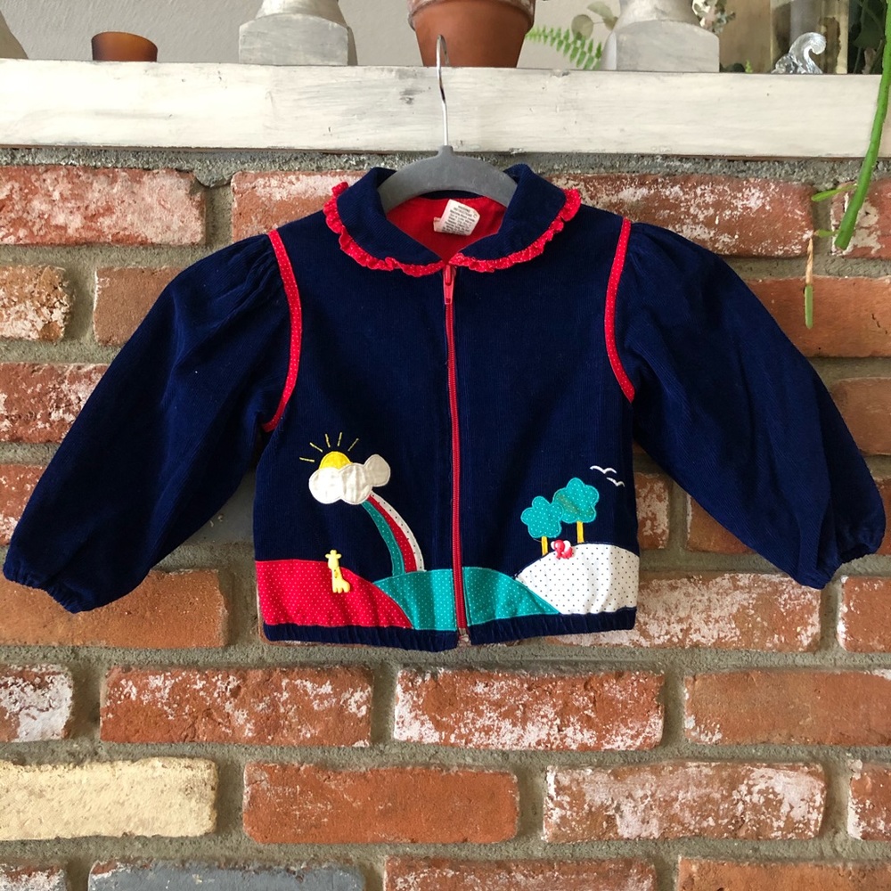 Vintage Corduroy Polka Fields Rainbow Jackets